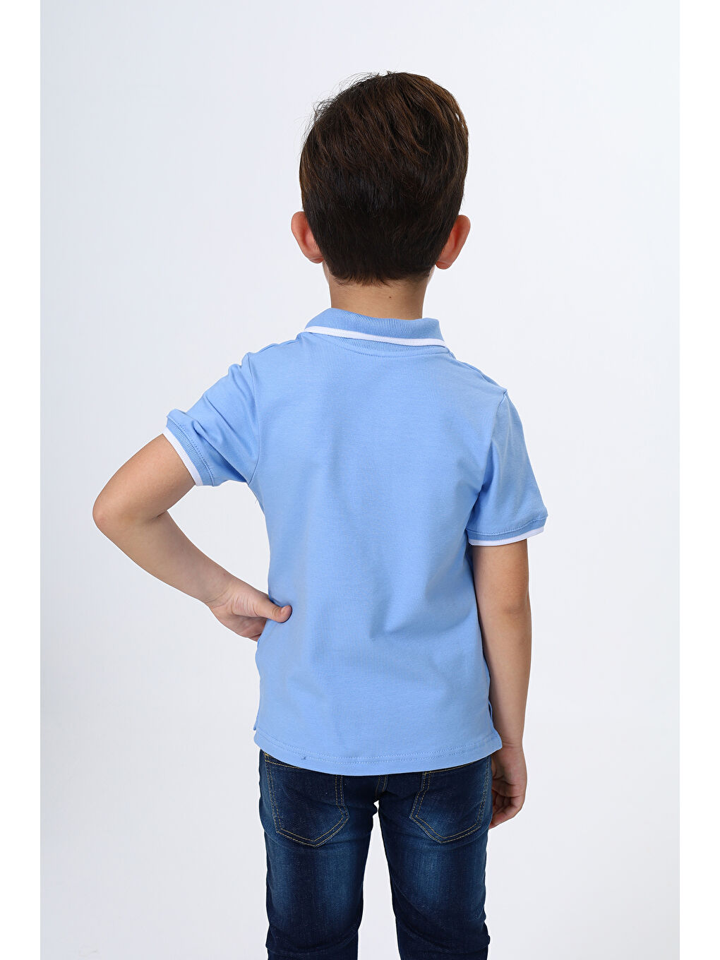 Mavi Erkek Çocuk Baskılı Tişört-2
