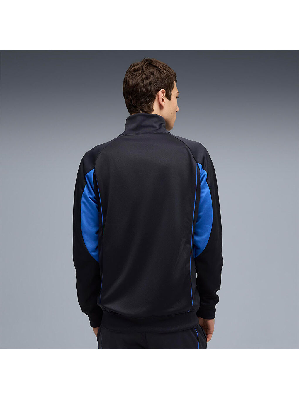 Sport Poly Track Erkek Lacivert Dik Yaka Ceket-1