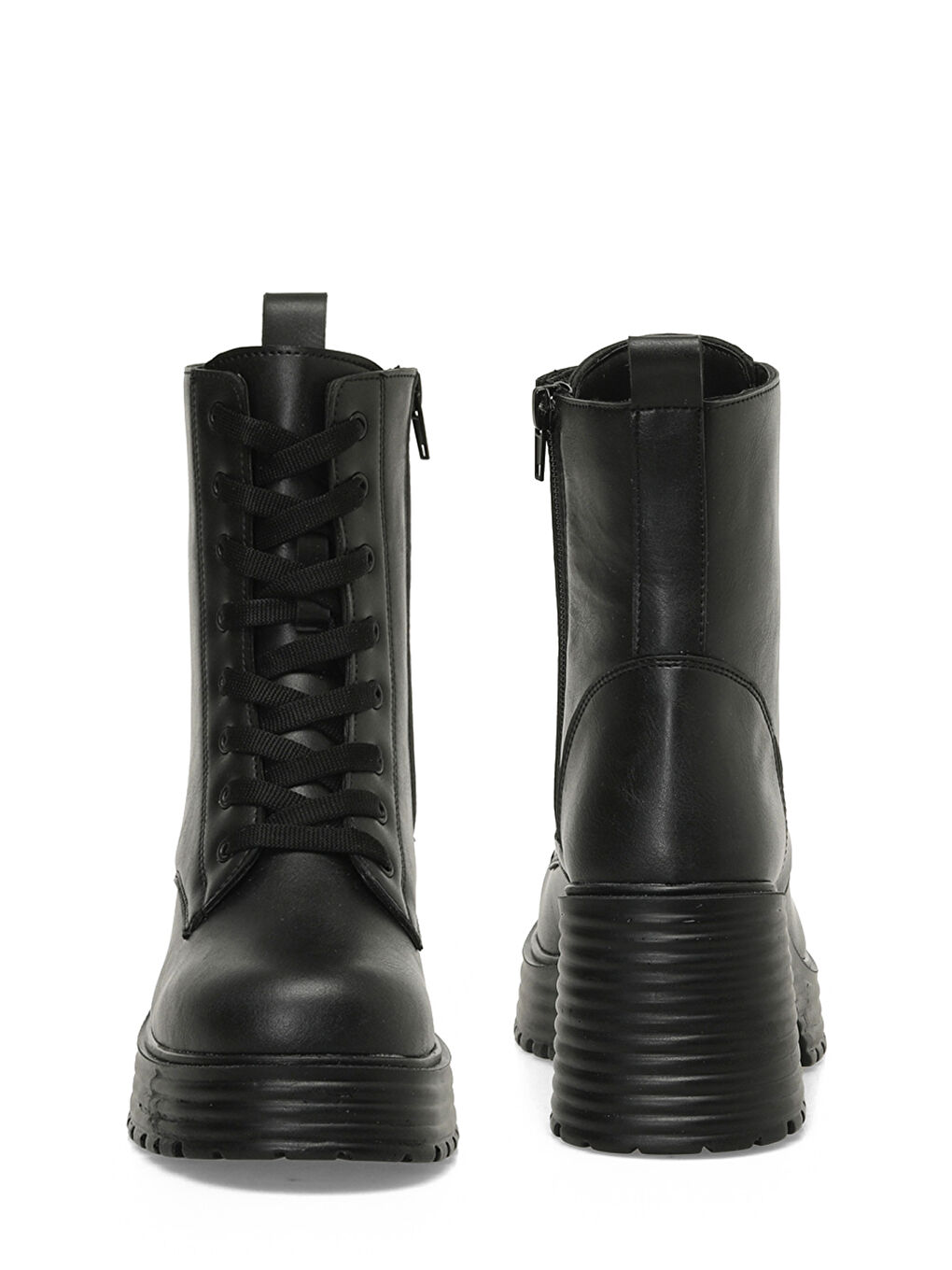 TRX24K-683 4PR Siyah Kadın Topuklu Bot-4