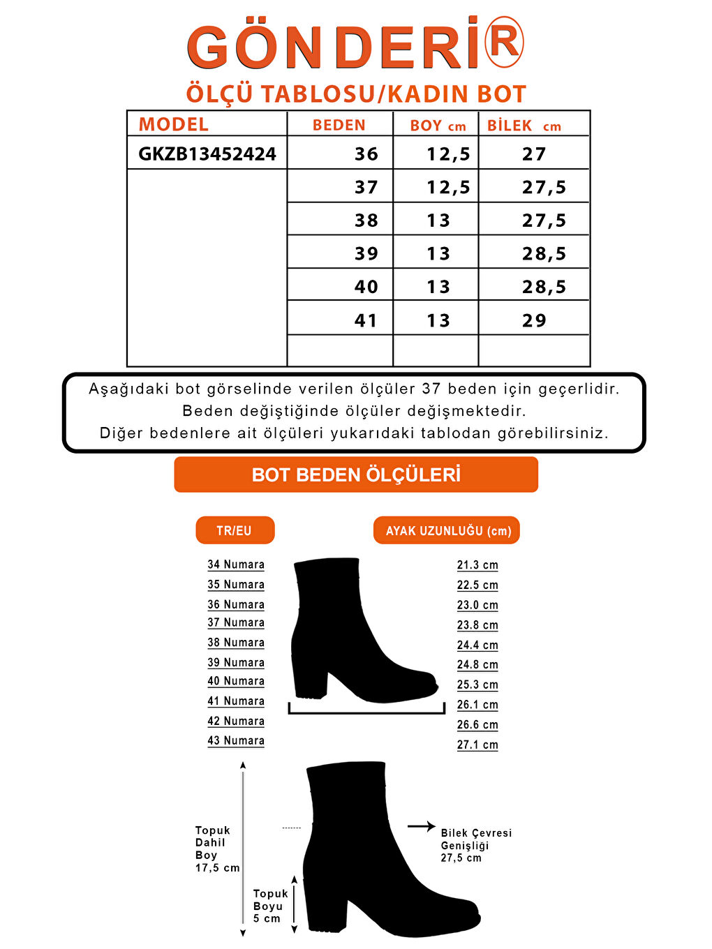 Bej Kadın AÇIK BEJ Çift Fermuarlı Kalın Topuklu Hakiki Deri Bot-5