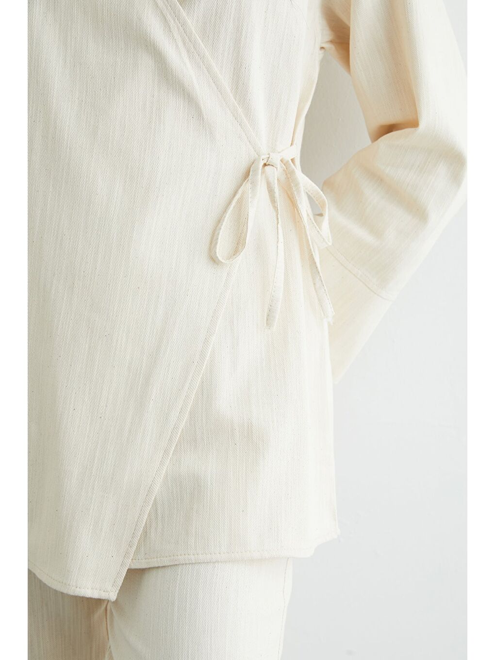 Bej Fullamodest Yandan Bağlamalı 2 Li Takım-3