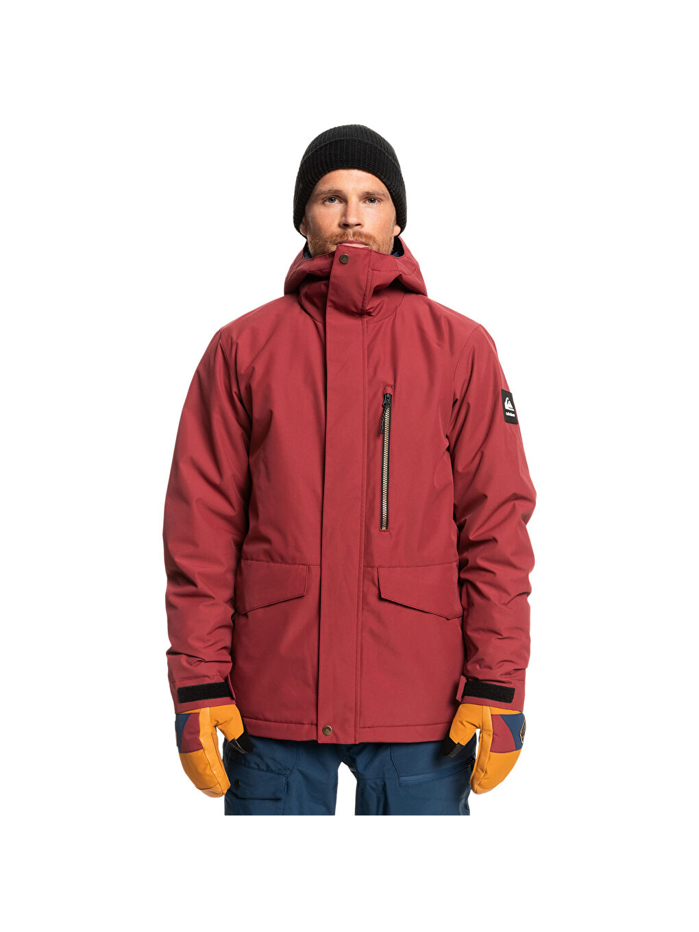 Kırmızı Mission Solid Erkek Snowboard Ceketi