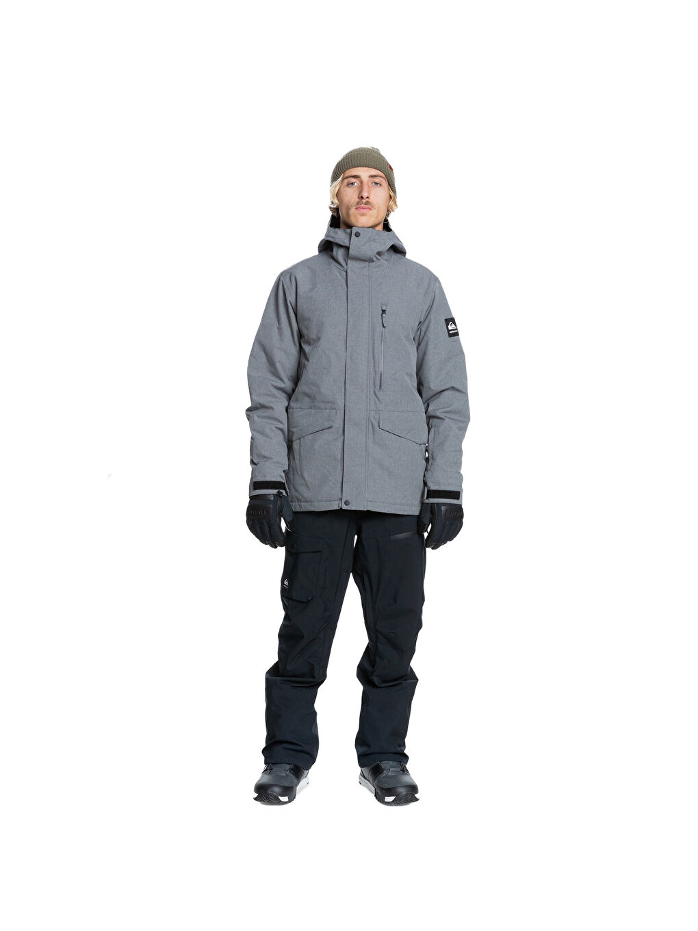 Mission Solid Jk Erkek Gri Snowboard Ceketi-8