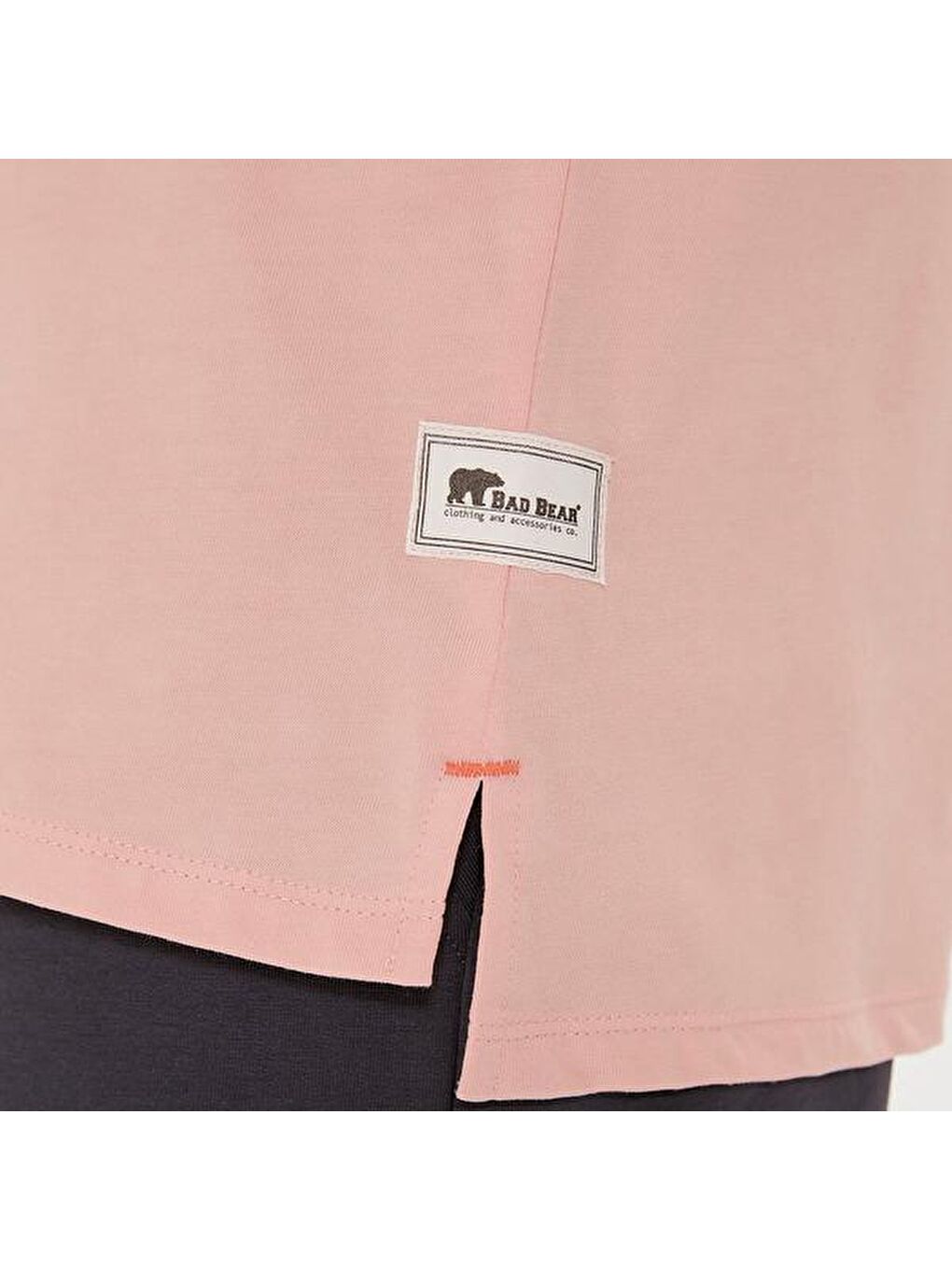 Major Erkek Pembe Yuvarlak Yaka Tişört-3