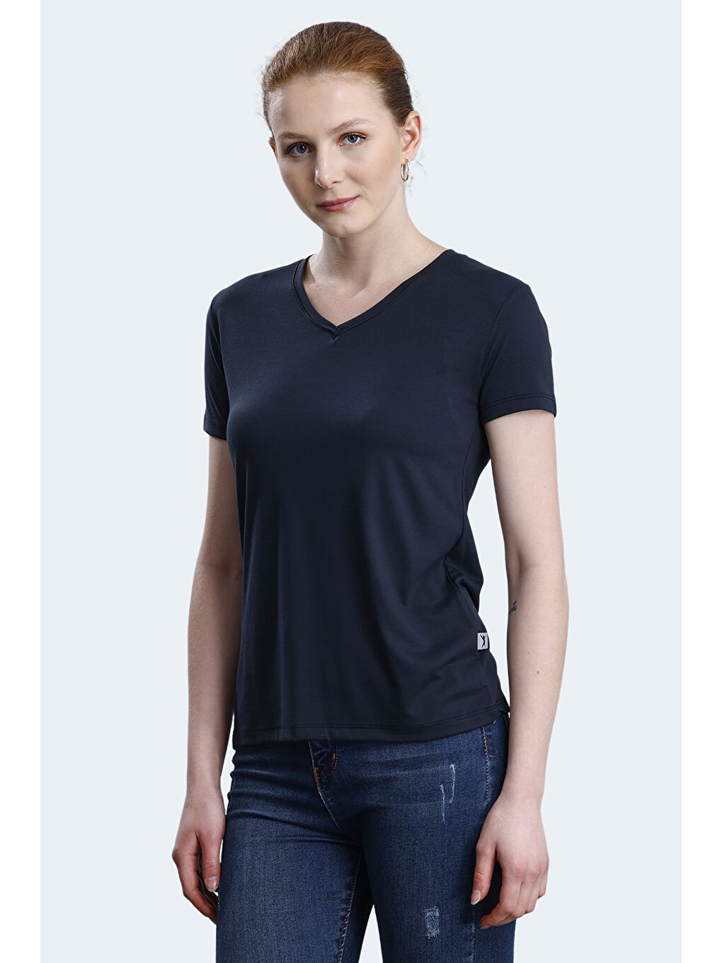 SLAZENGER PERICAS Kadın Tişört Koyu Gri
