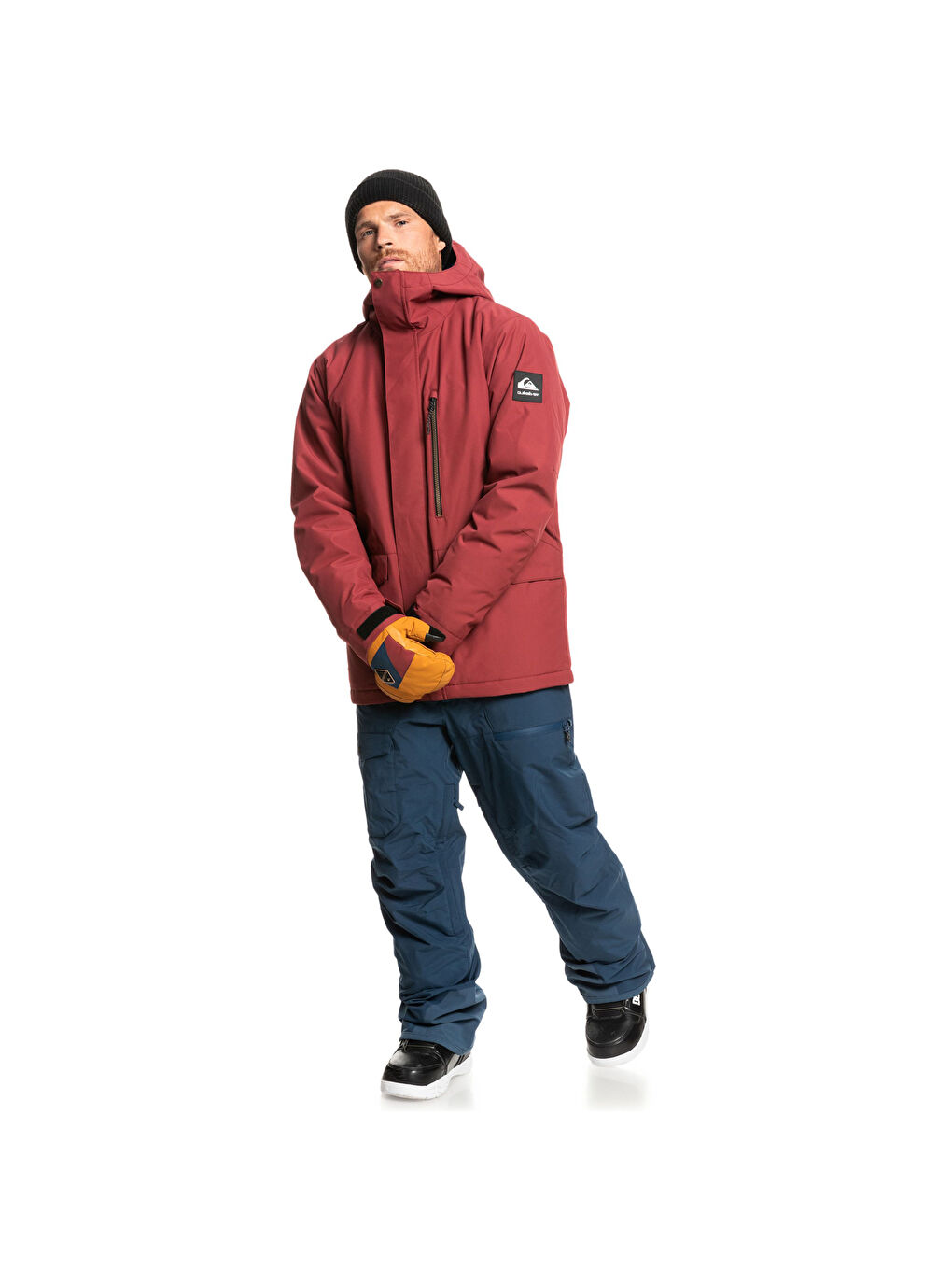 Kırmızı Mission Solid Erkek Snowboard Ceketi-3