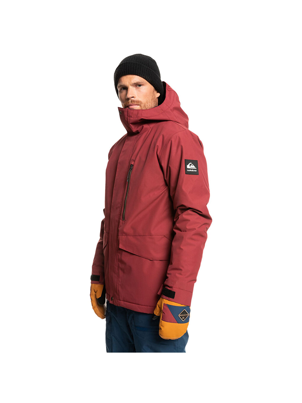 Kırmızı Mission Solid Erkek Snowboard Ceketi-5