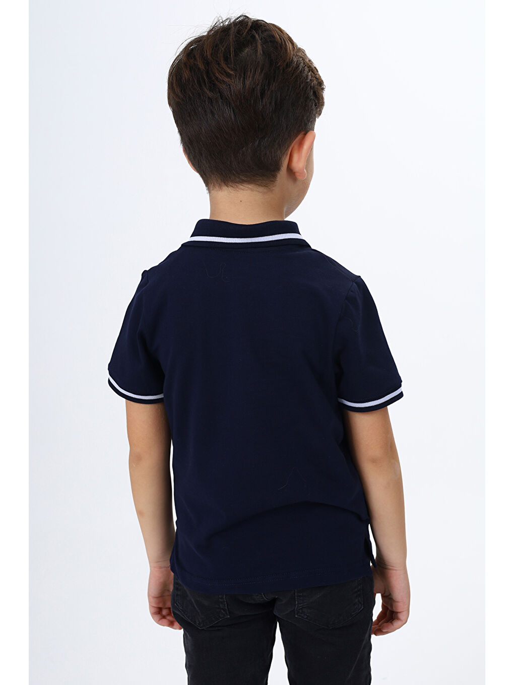 Lacivert Erkek Çocuk Baskılı Tişört-2