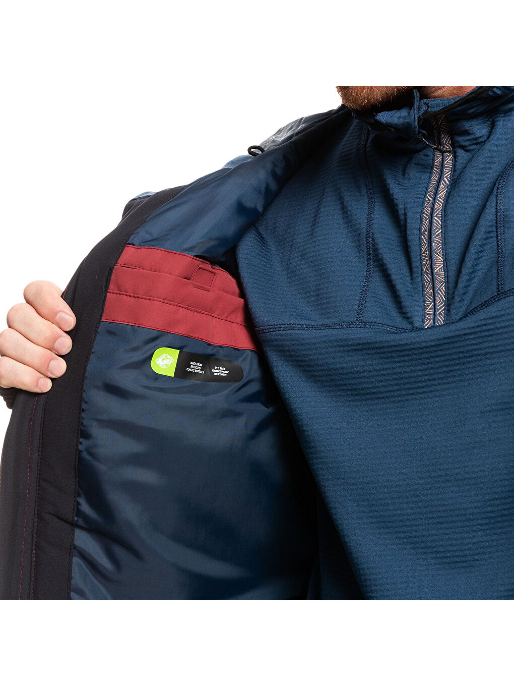 Kırmızı Mission Solid Erkek Snowboard Ceketi-7