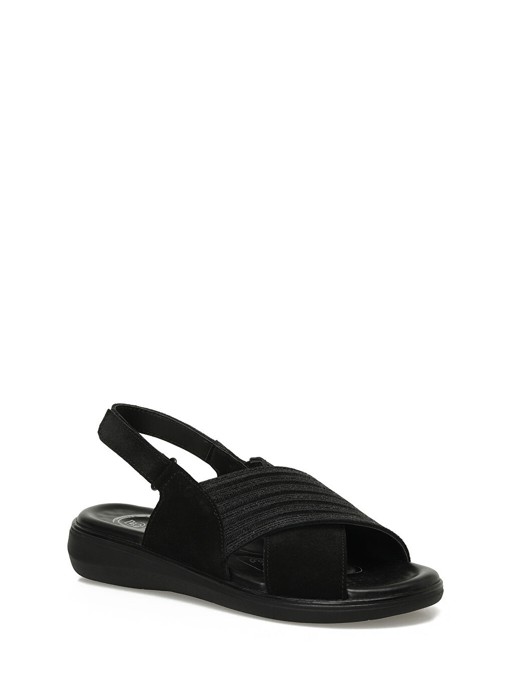 105521.Z5FX Siyah Kadın Comfort Sandalet-1