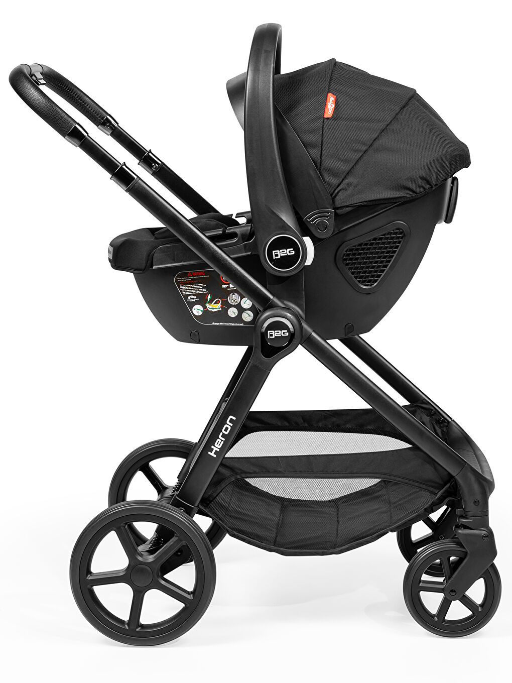 Heron Travel Sistem Bebek Arabası Siyah-4