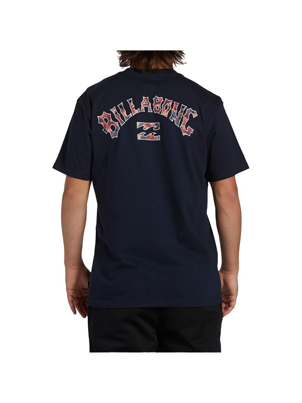 Lacivert Arch Fill Tees Erkek Mavi Tişört-3