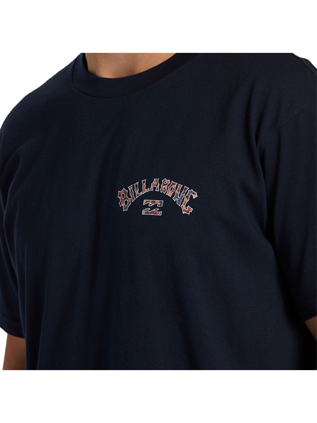 Lacivert Arch Fill Tees Erkek Mavi Tişört-5