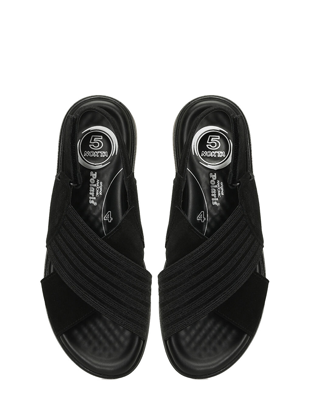 105521.Z5FX Siyah Kadın Comfort Sandalet-3