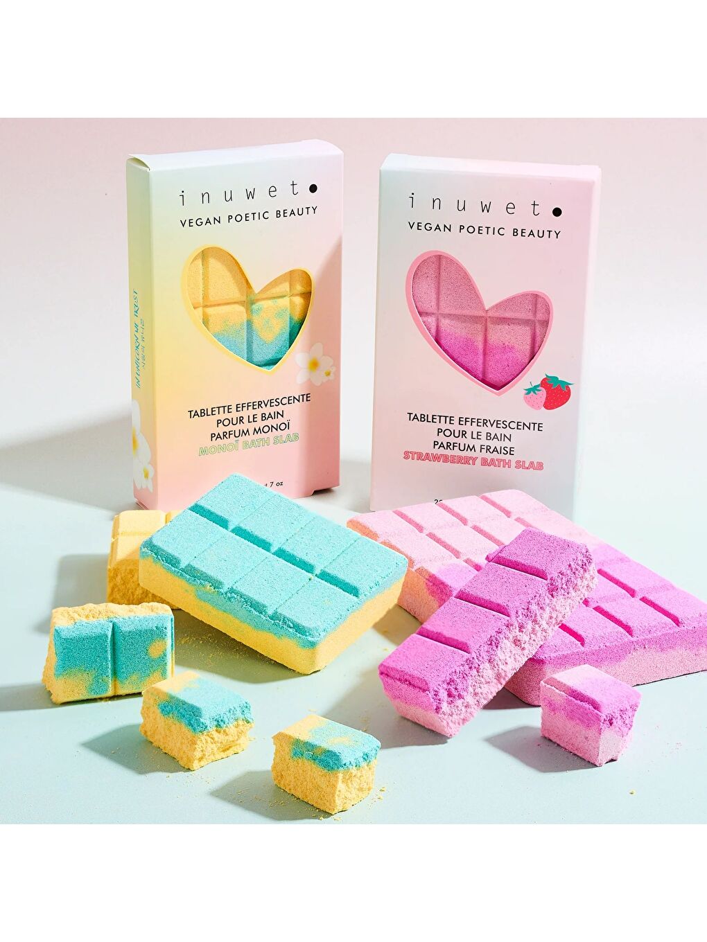 Çikolata Tableti Şeklinde Banyo Topu Monoi-1