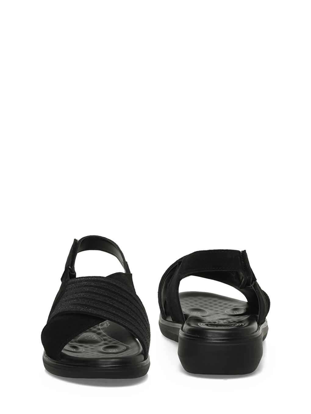 105521.Z5FX Siyah Kadın Comfort Sandalet-4