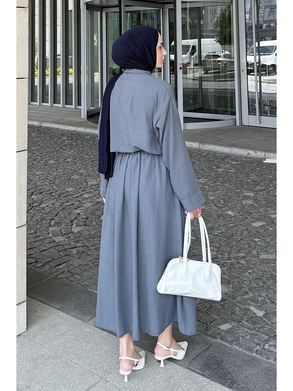 Pera Keten Etekli Takım Gri-3