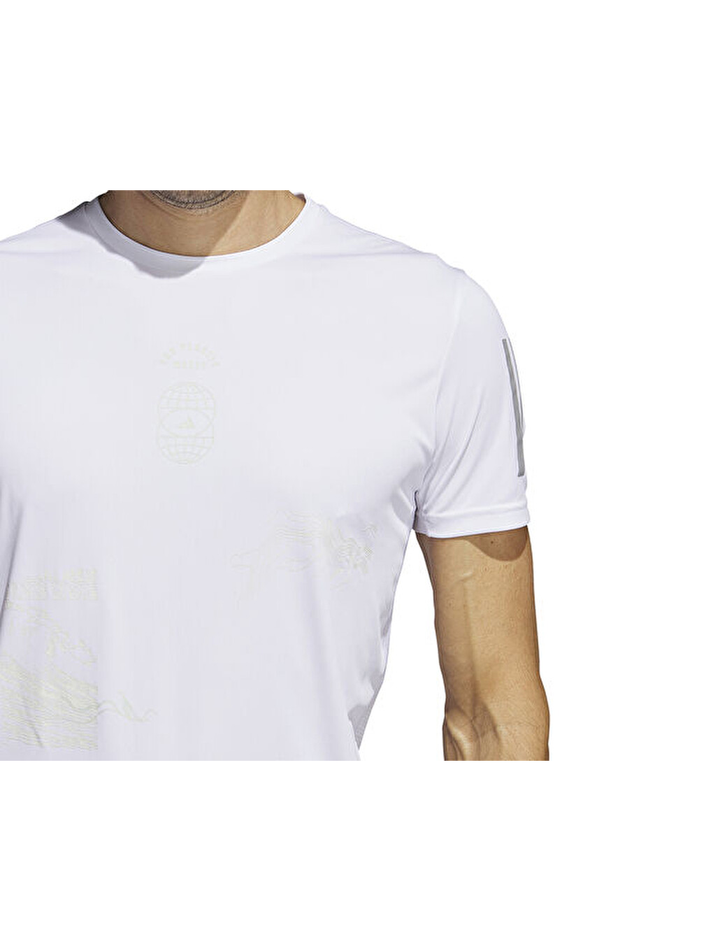 Rfto Tee M Erkek Koşu Tişörtü Ic0215 Beyaz-4