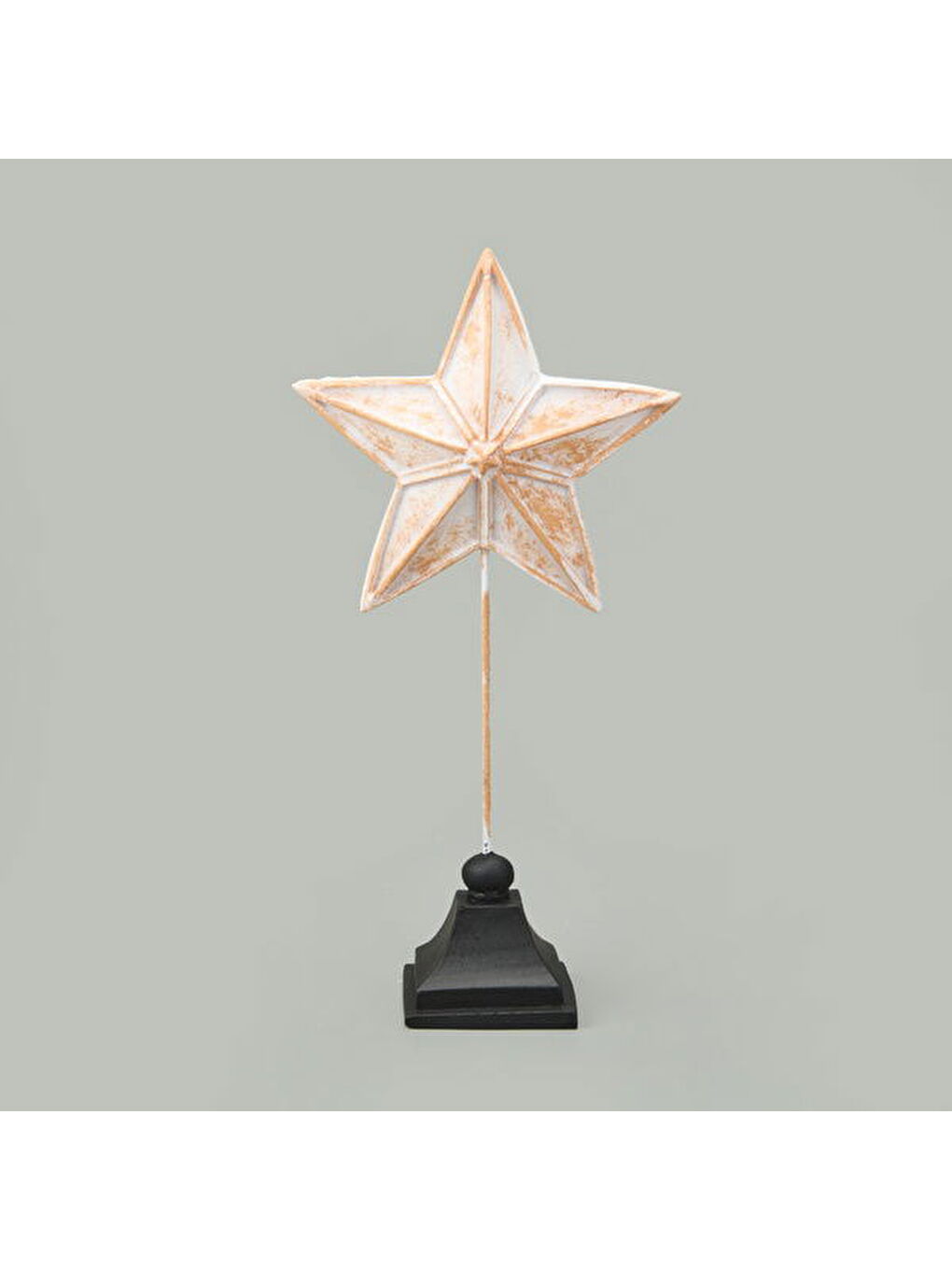 Deco Star Dekor - Beyaz / Gold - 33 cm