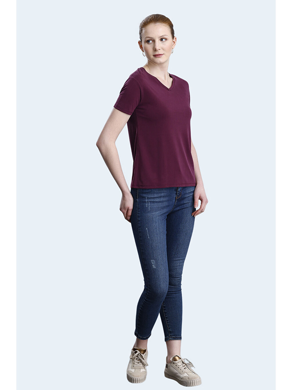 SLAZENGER PERICAS Kadın Tişört Mürdüm - 6