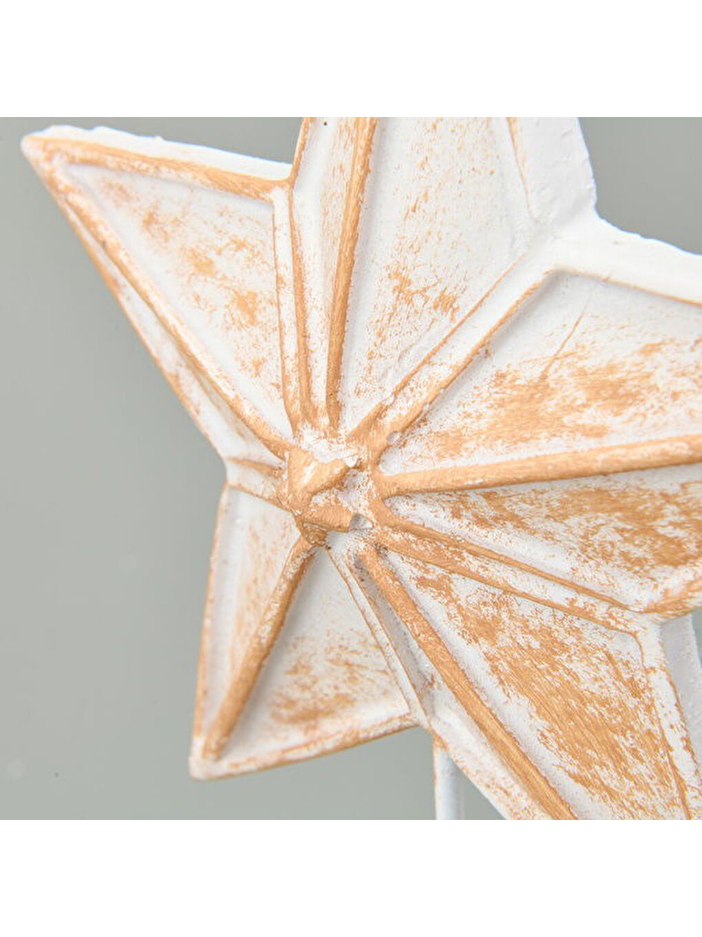 Deco Star Dekor - Beyaz / Gold - 33 cm-1