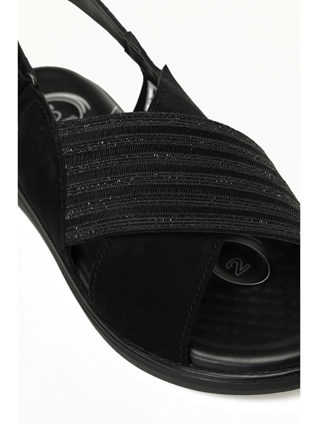 105521.Z5FX Siyah Kadın Comfort Sandalet-6