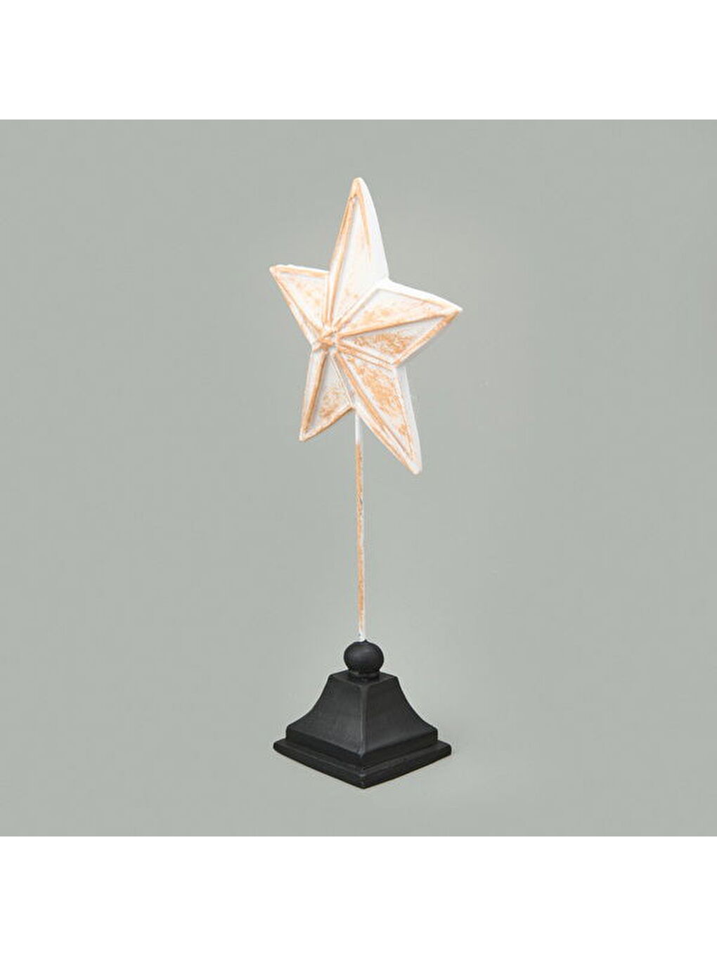 Deco Star Dekor - Beyaz / Gold - 33 cm-2