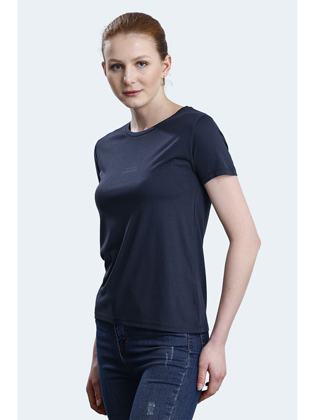 SLAZENGER PAYTONS Kadın Tişört Koyu Gri - 3