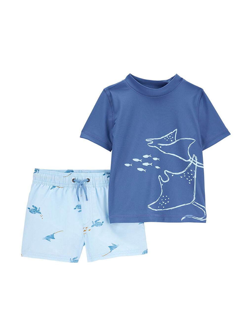 Karışık Küçük Erkek Çocuk Güneş Koruyucu Mayo Set