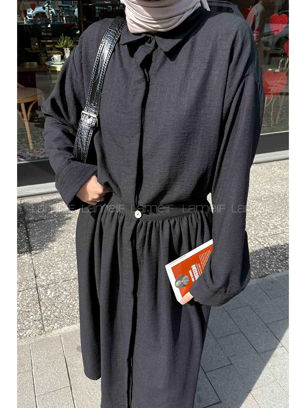 Pera Keten Etekli Takım Siyah-2