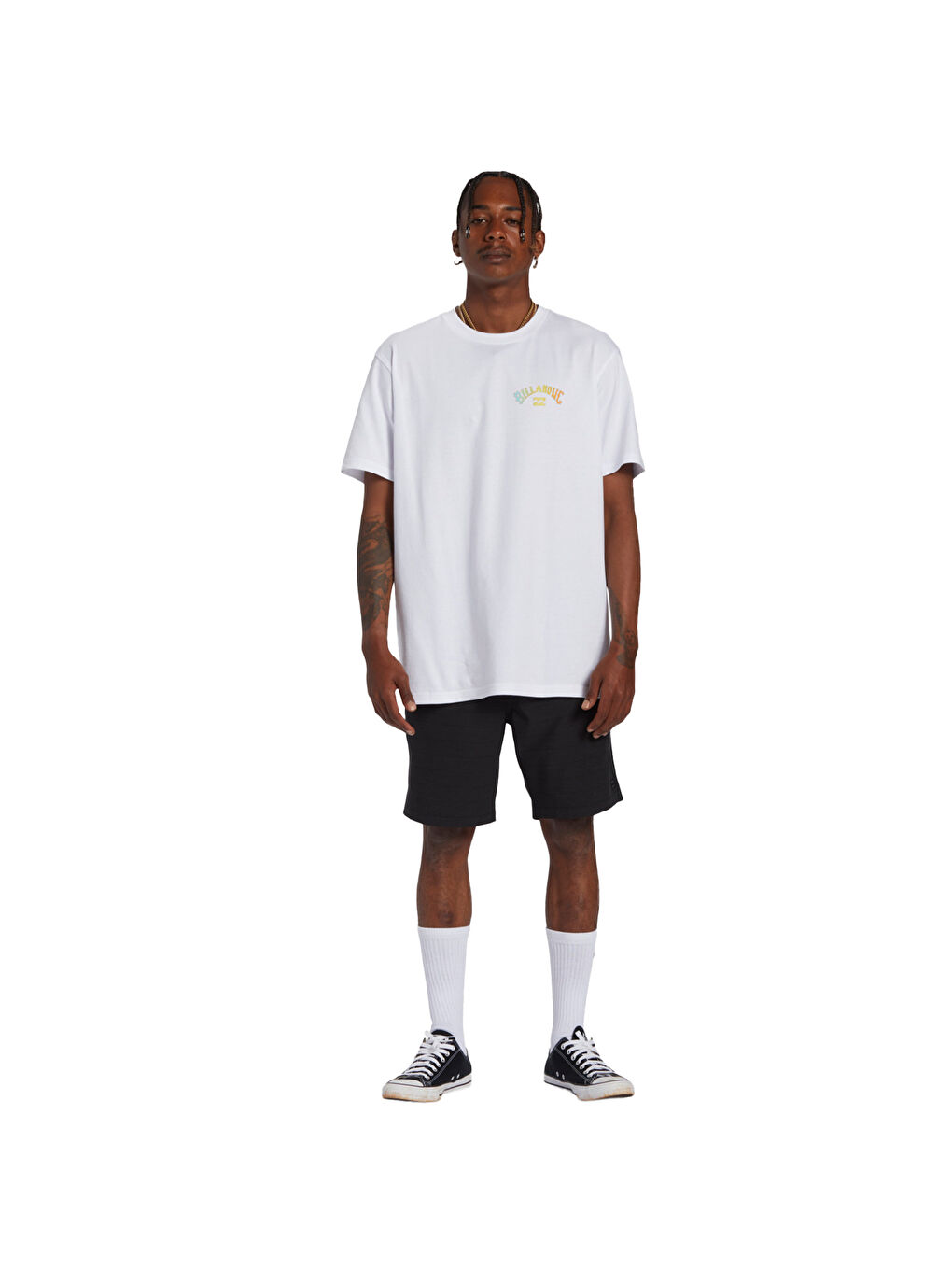 Arch Fill Tees Erkek Beyaz Tişört-4