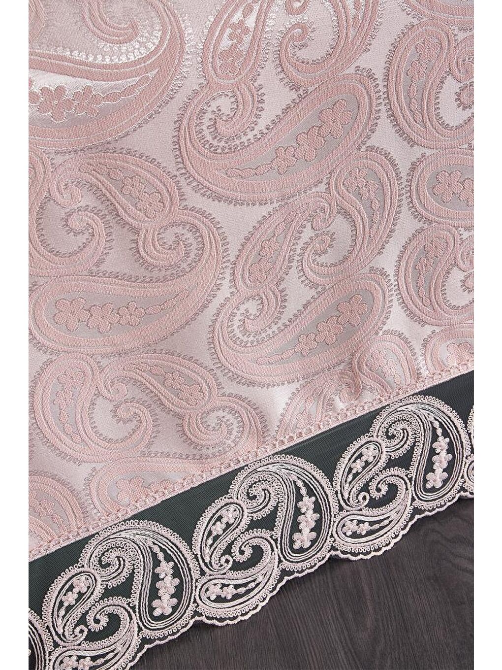 Pembe Şal 7 Parça Gelin Seti Pudra-3