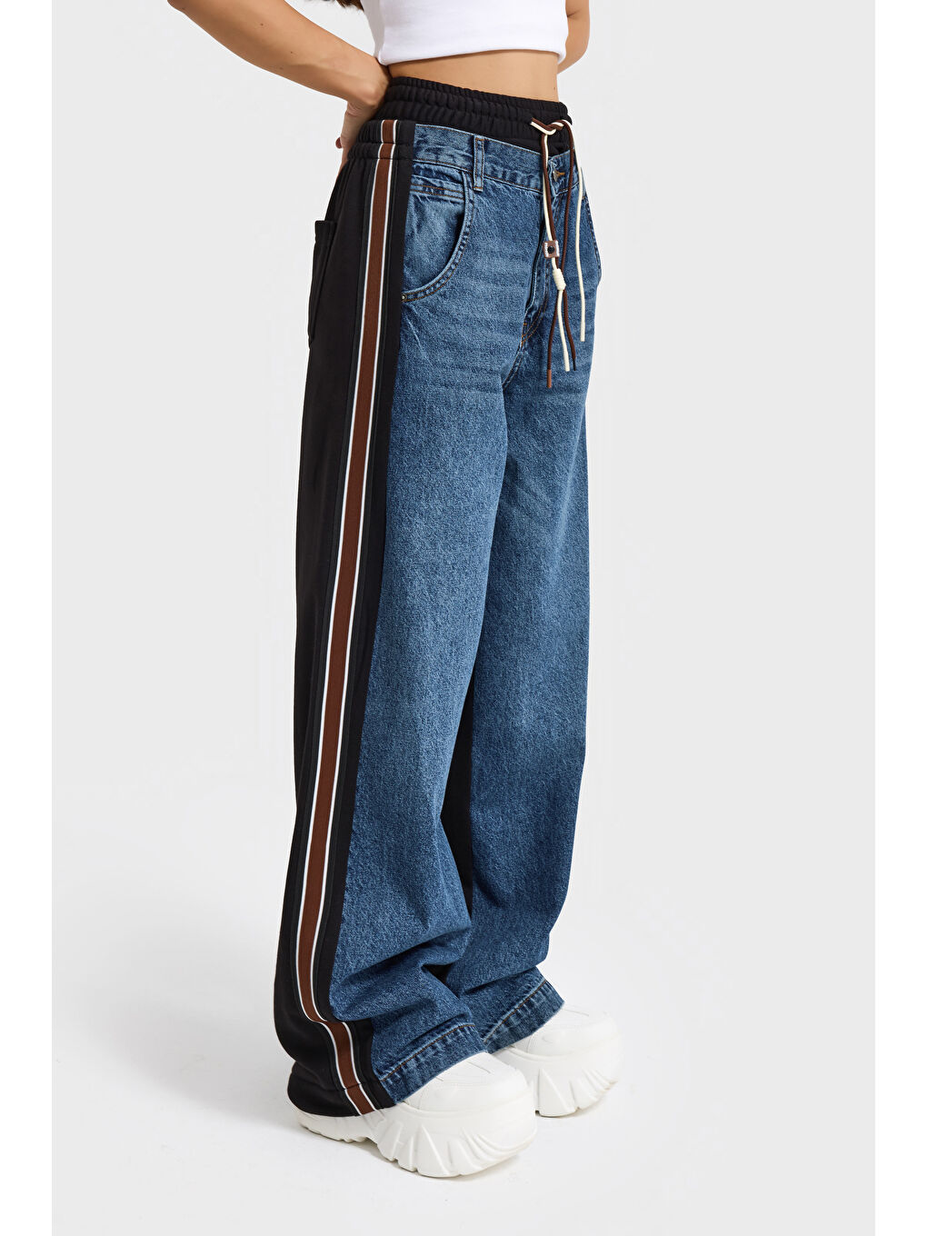 Mavi Kadın Koyu Jean Rengi 2w5-5 Straight Fit Bol Kesim Tasarım Denim Jean-3