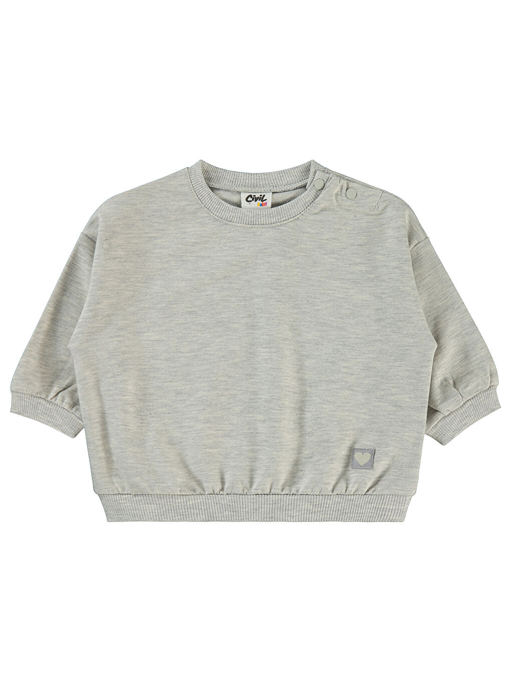 Beyaz Baby Kız Bebek Sweatshirt 6-18 Ay Karmelanj