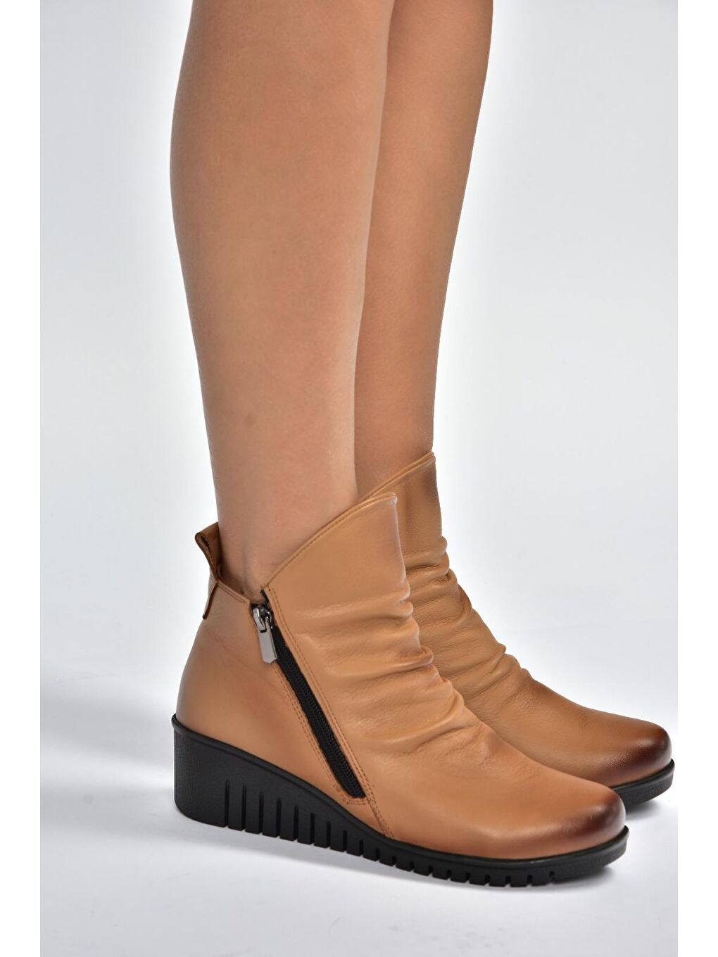 Kahverengi Taba Kadın Bot V324200303-2