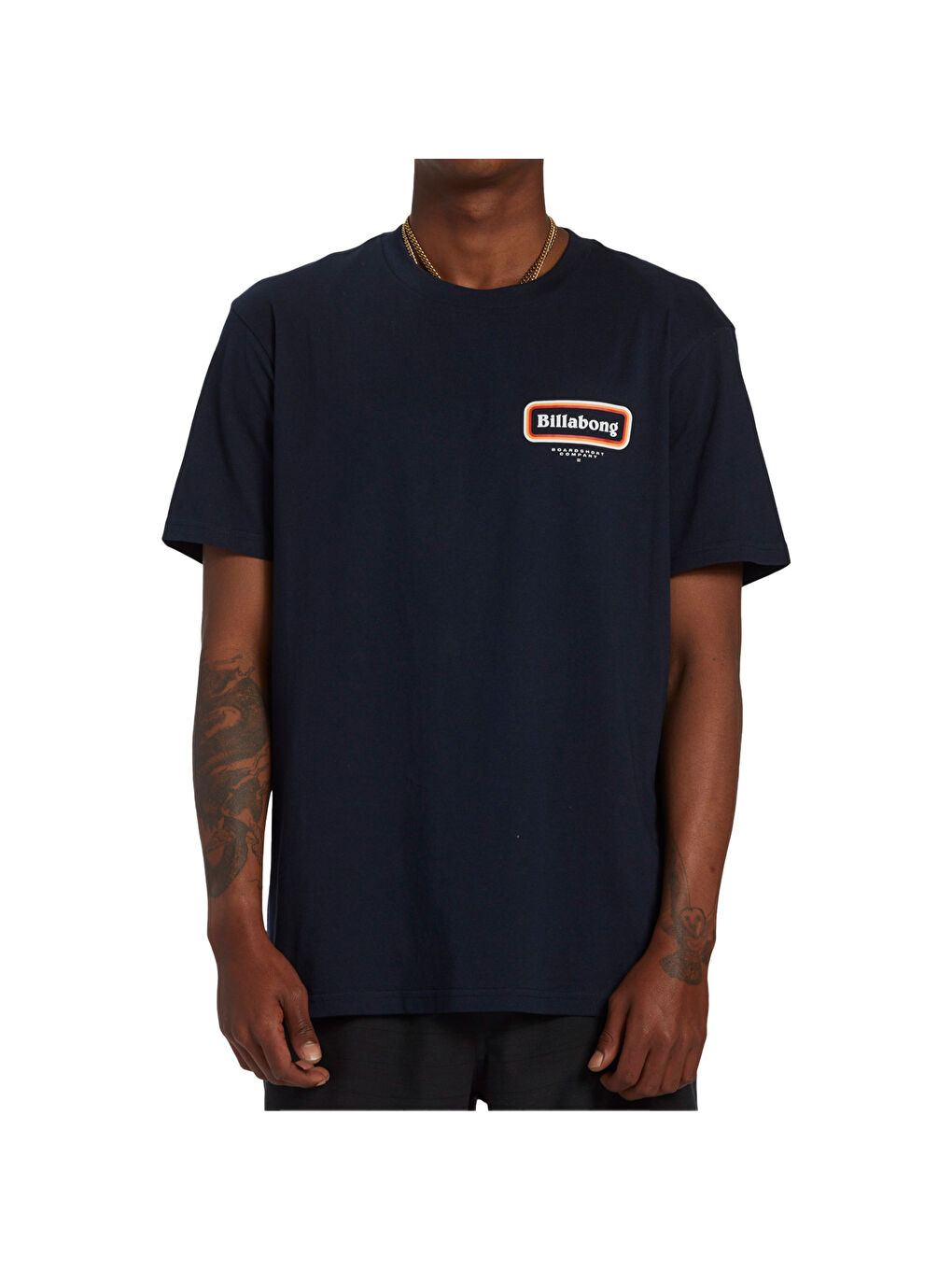 Lacivert Walled Tees Erkek Mavi Tişört