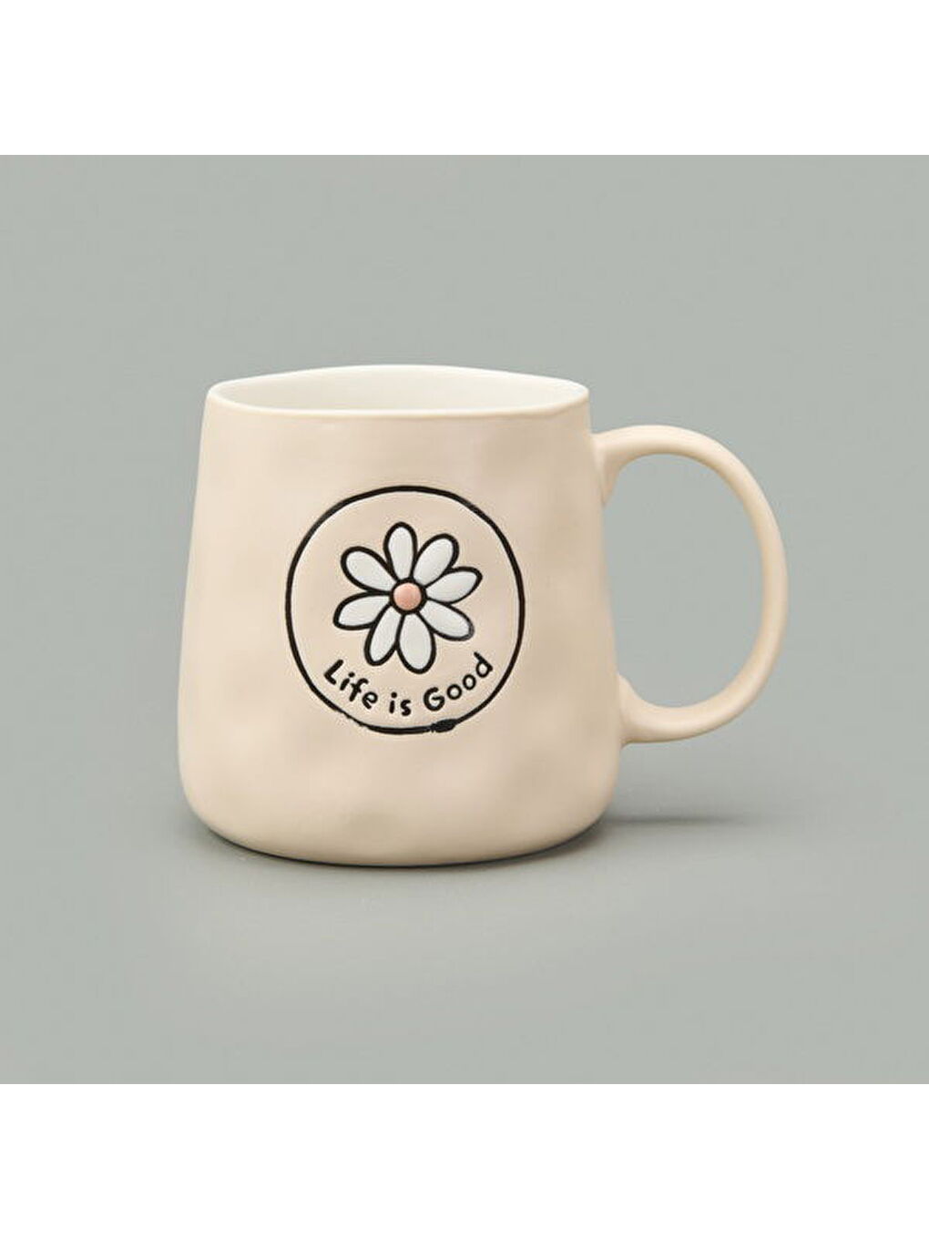 Ekru Kitchen Life is Good Kupa - Krem - 450 ml