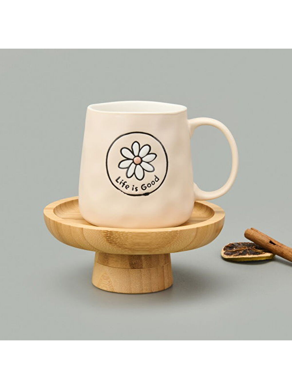 Ekru Kitchen Life is Good Kupa - Krem - 450 ml-2