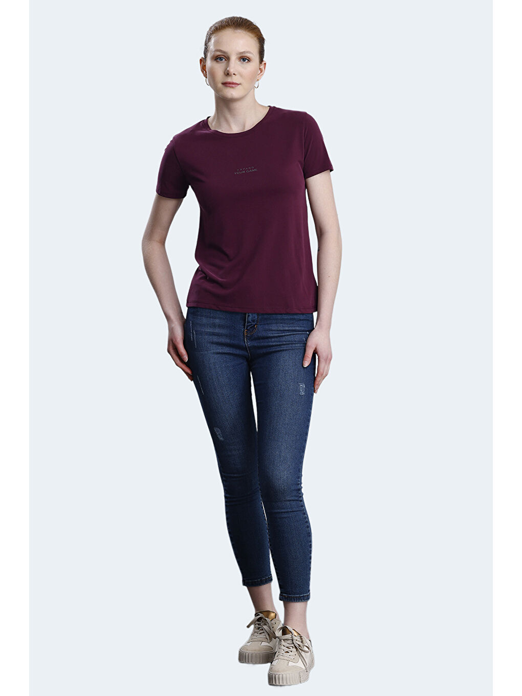 SLAZENGER PAYTONS Kadın Tişört Mürdüm - 6