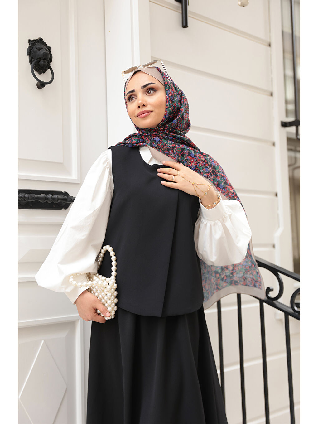 Kadın Yelekli Takım Siyah-3