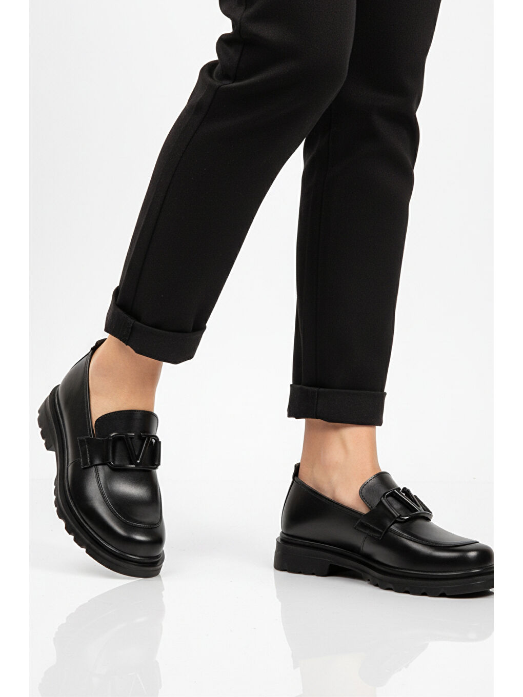 Siyah Hafif Esnek Kadın Casual Ayakkabı 2644 Z-1