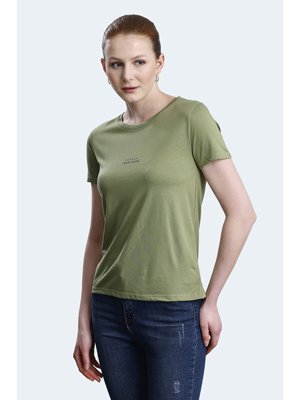SLAZENGER PAYTONS Kadın Tişört Açık Yeşil