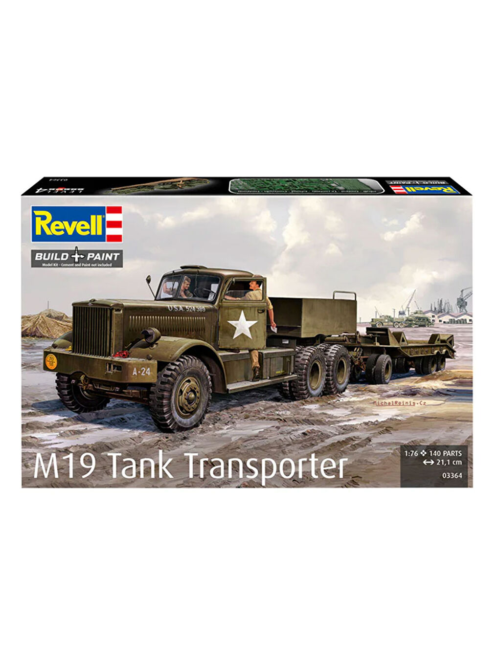 Maket Model Kit Askeri Araçlar M19 Tank Transporter 3364