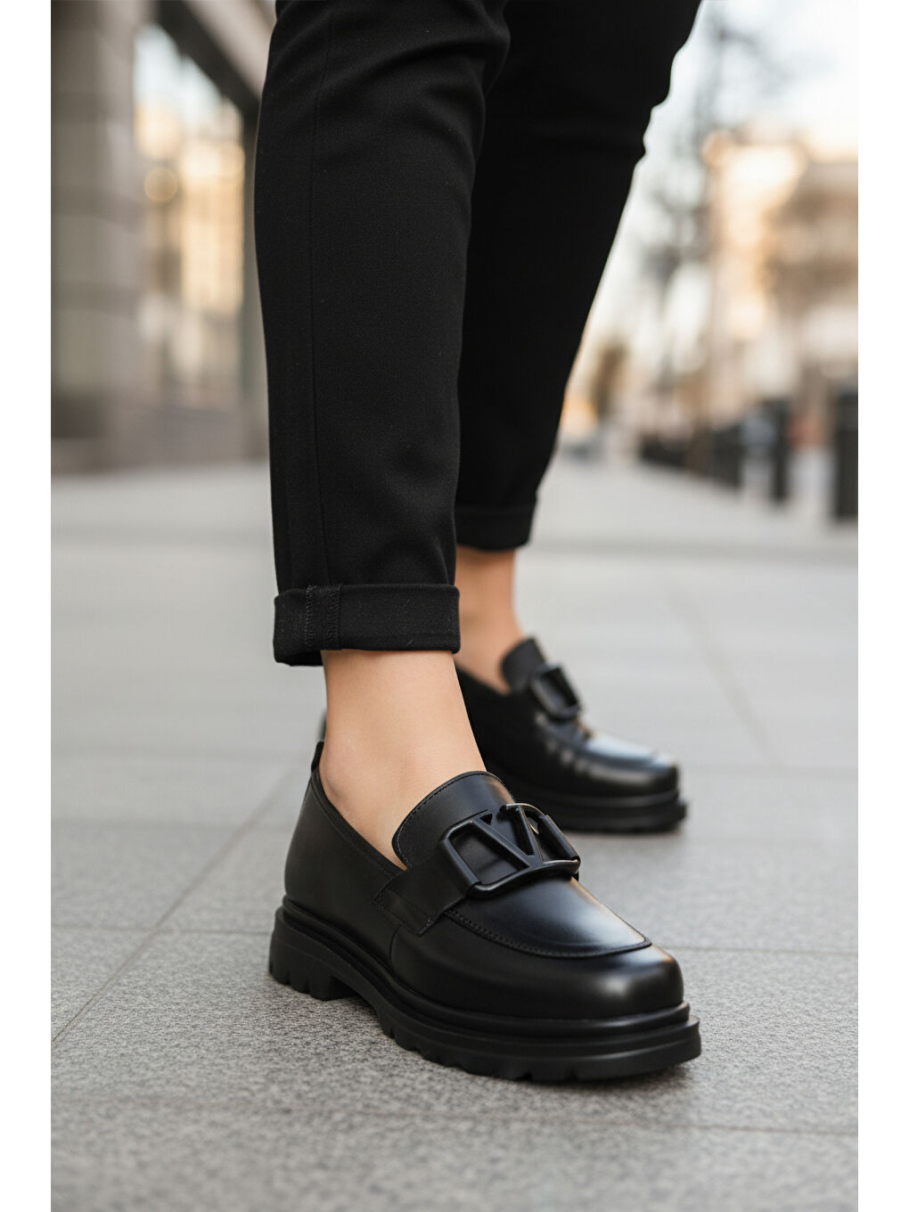 Siyah Hafif Esnek Kadın Casual Ayakkabı 2644 Z-2