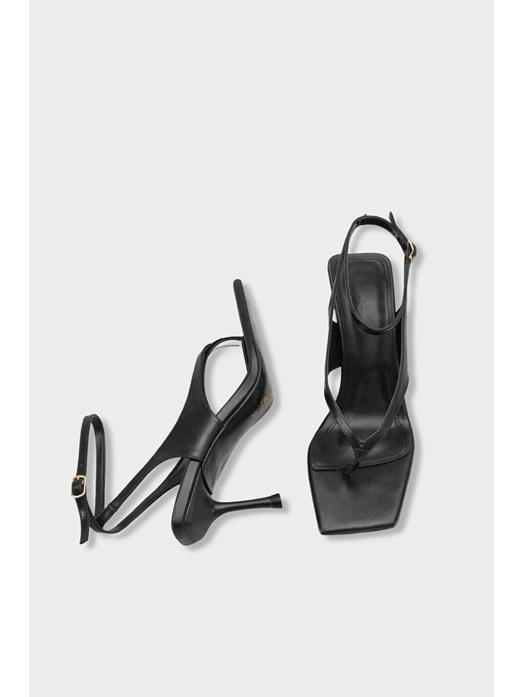 Siyah Suzie Kadın Parmak Arası Topuklu Ayakkabı-6