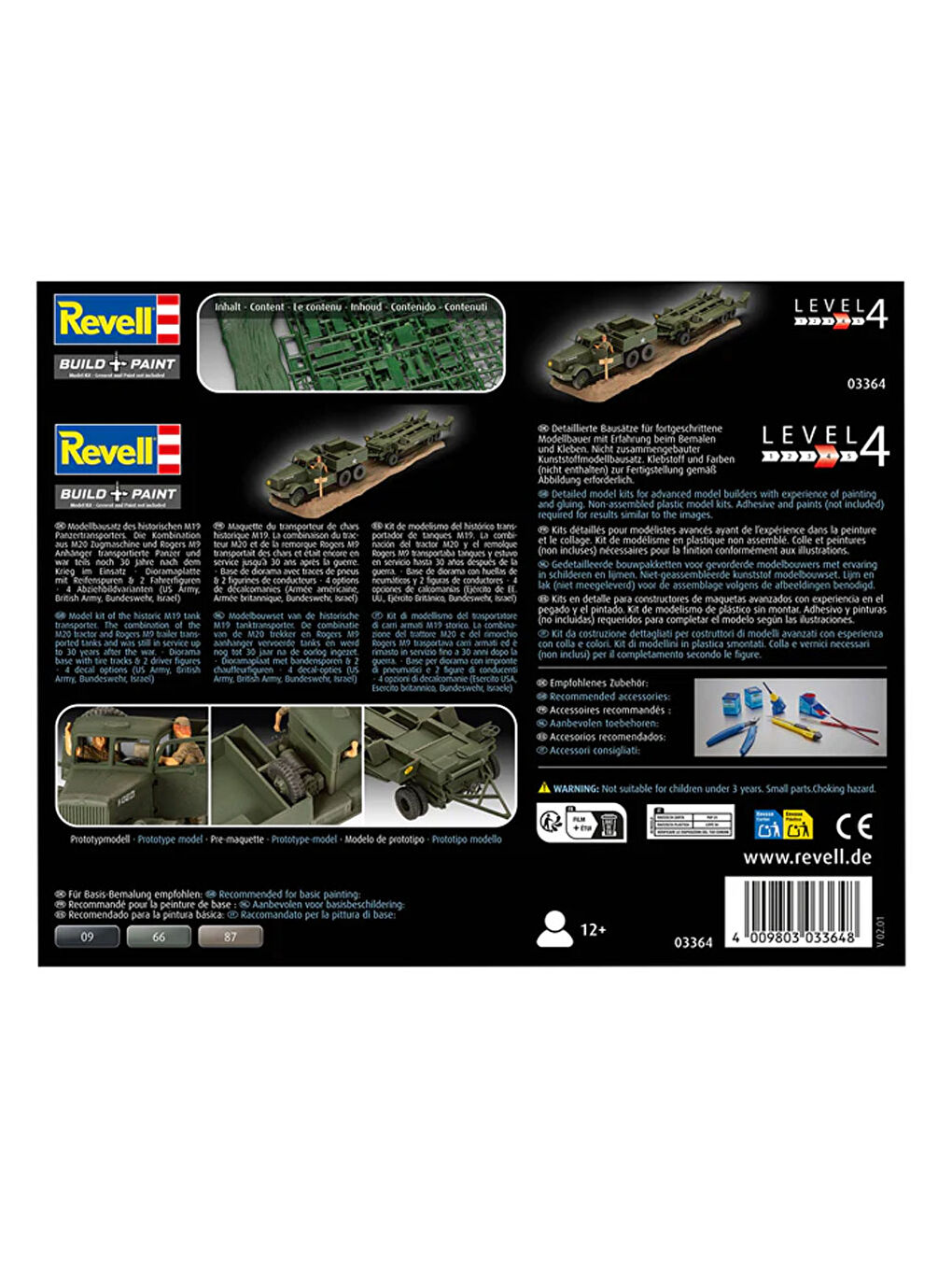 Maket Model Kit Askeri Araçlar M19 Tank Transporter 3364-4