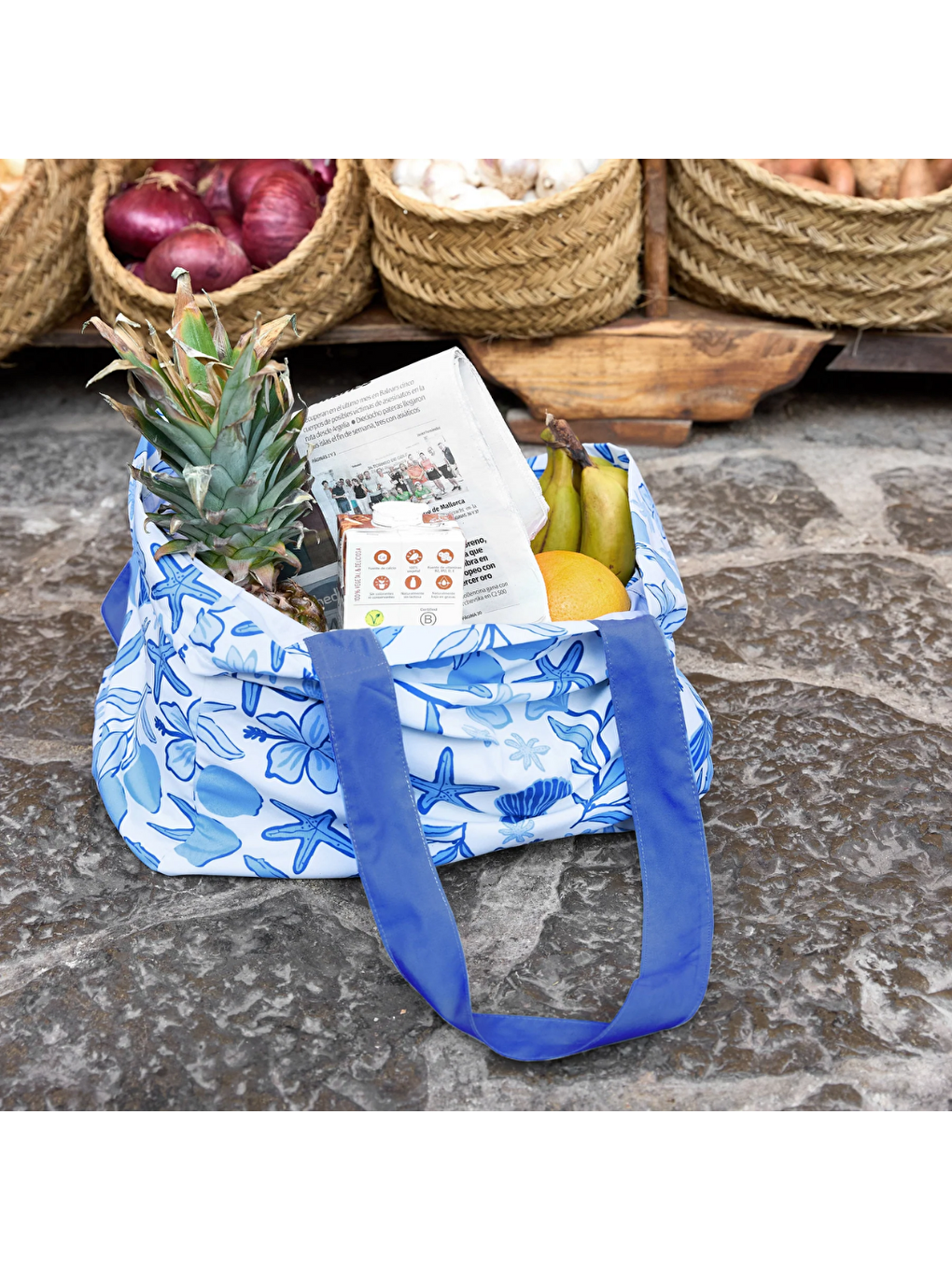 Mavi Dock And Bay Katlanabilir Çanta Design Wavy Baby-3