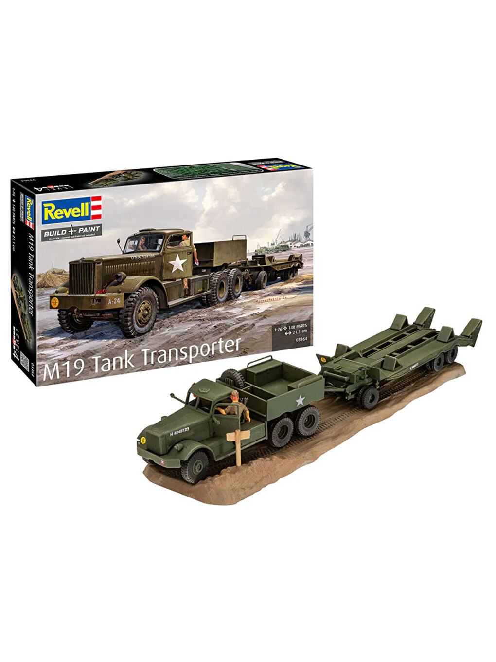 Maket Model Kit Askeri Araçlar M19 Tank Transporter 3364-5