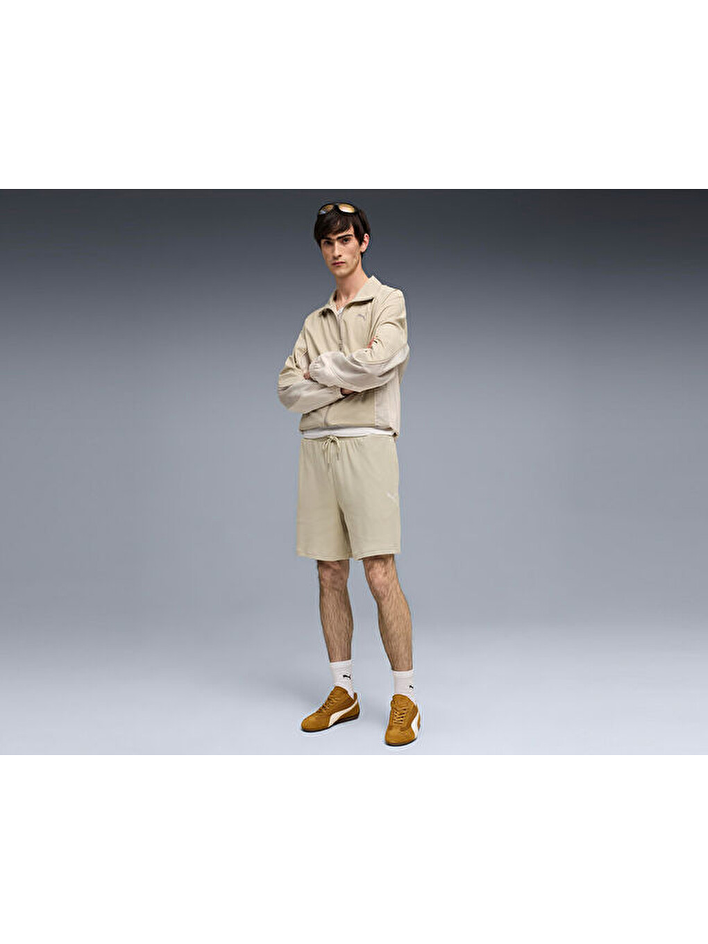 Wardrobe Ess Shorts Erkek Günlük Şort 63436761 Gri-4