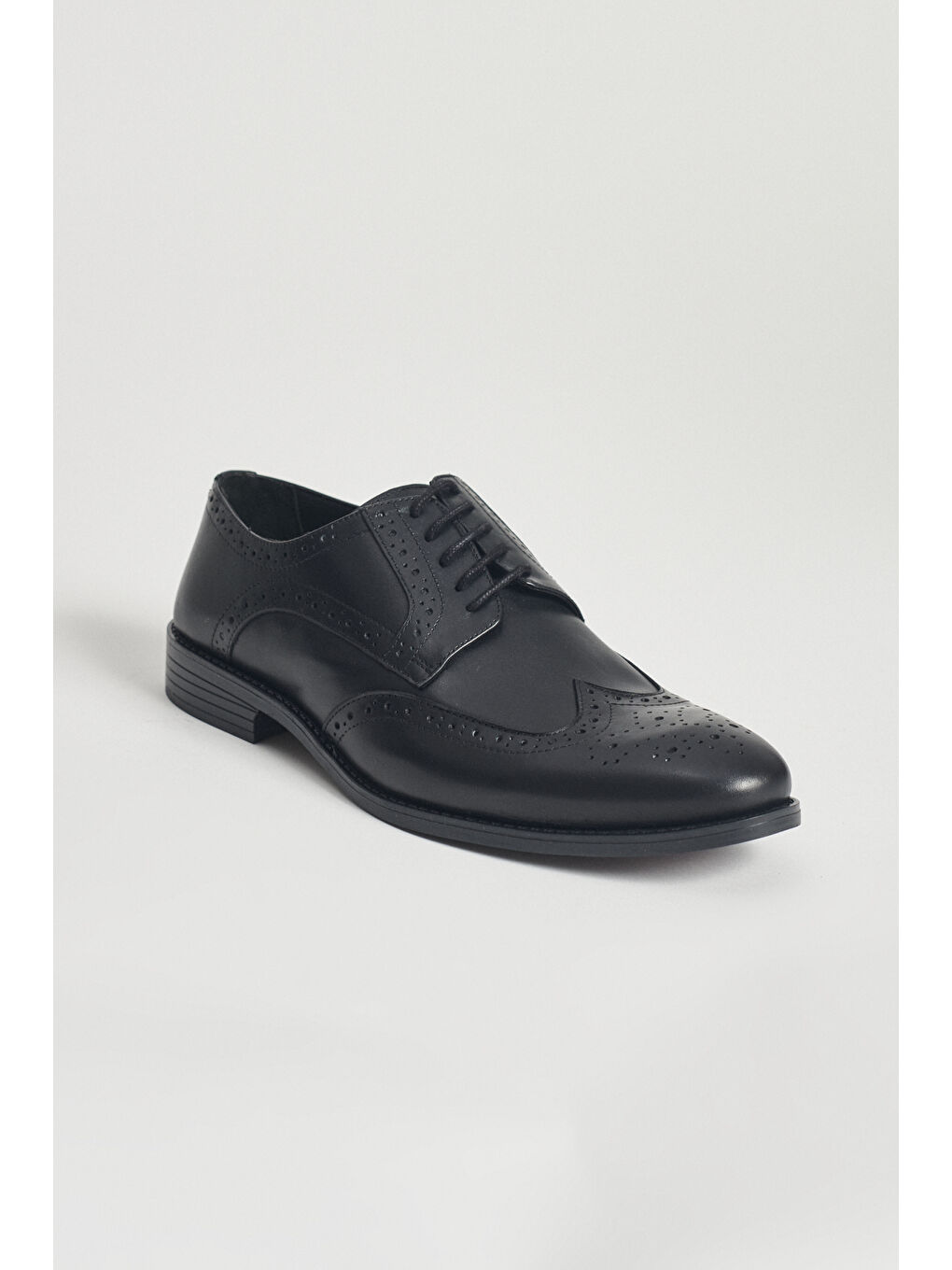 Erkek Siyah %100 Deri Klasik Ayakkabı-2